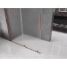 Mexen Velar Walk-in Shower Wall 150 x 200 cm, Frosted 8 mm, Rose Gold - 871-150-000-33-60