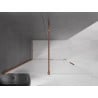 Mexen Velar Sliding Shower Wall Walk-in 140 x 200 cm, Frosted 8 mm, Rose Gold - 871-140-000-33-60