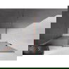 Mexen Velar Walk-in Shower Wall 130 x 200 cm, Graphite 8 mm, Rose Gold - 871-130-000-43-60