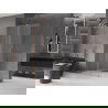 Mexen Velar Walk-in Shower Panel 100 x 200 cm, Frosted 8 mm, Brushed Bronze - 871-100-000-33-65