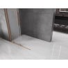 Mexen Velar sliding Walk-in shower wall 110 x 200 cm, frosted 8 mm, brushed copper - 871-110-000-33-65