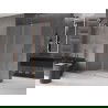 Mexen Velar Walk-in Shower Panel Sliding 140 x 200 cm, Frosted 8 mm, Brushed Bronze - 871-140-000-33-65