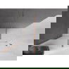 Mexen Velar Walk-in Shower Panel Sliding 140 x 200 cm, Frosted 8 mm, Brushed Bronze - 871-140-000-33-65