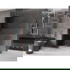 Mexen Velar Walk-in Shower Panel 70 x 200 cm, Graphite 8 mm, Brushed Bronze - 871-070-000-43-65