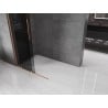 Mexen Velar sliding Walk-in shower wall 120 x 200 cm, graphite 8 mm, brushed copper - 871-120-000-43-65