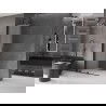Mexen Velar Walk-in Shower Screen 70 x 200 cm, Frosted 8 mm, Black - 871-070-000-33-70