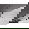 Mexen Velar Walk-in Shower Screen 140 x 200 cm, Frosted 8 mm, Black - 871-140-000-33-70