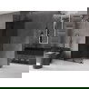 Mexen Velar Walk-in Shower Wall 85 x 200 cm, Graphite 8 mm, Black - 871-085-000-43-70