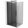 Mexen Velar Walk-in Shower Partition 120 x 200 cm, Graphite 8 mm, Black - 871-120-000-43-70