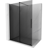 Mexen Velar sliding shower screen Walk-in 140 x 200 cm, graphite 8 mm, black - 871-140-000-43-70