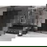 Mexen Velar Walk-in Shower Wall 140 x 200 cm, Graphite 8 mm, Black - 871-140-000-43-70