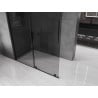 Mexen Velar Walk-in Shower Screen 150 x 200 cm, Graphite 8 mm, Black - 871-150-000-43-70
