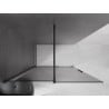 Mexen Velar sliding shower screen Walk-in 140 x 200 cm, graphite 8 mm, black - 871-140-000-43-70