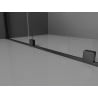 Mexen Velar sliding shower screen Walk-in 140 x 200 cm, graphite 8 mm, black - 871-140-000-43-70