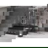 Mexen Velar Walk-in Shower Panel 70 x 200 cm, Frosted 8 mm, Brushed Gun Gray - 871-070-000-33-66