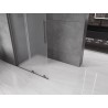 Mexen Velar Sliding Shower Wall Walk-in 90 x 200 cm, Frosted 8 mm, Brushed Gun Gray - 871-090-000-33-66