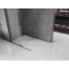 Mexen Velar Sliding Shower Wall Walk-in 90 x 200 cm, Frosted 8 mm, Brushed Gun Gray - 871-090-000-33-66