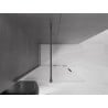 Mexen Velar Sliding Shower Wall Walk-in 90 x 200 cm, Frosted 8 mm, Brushed Gun Gray - 871-090-000-33-66