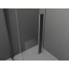 Mexen Velar Sliding Shower Wall Walk-in 90 x 200 cm, Frosted 8 mm, Brushed Gun Gray - 871-090-000-33-66