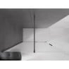 Mexen Velar Walk-in Shower Panel 130 x 200 cm, Frosted 8 mm, Gun Gray Brushed - 871-130-000-33-66