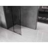Mexen Velar Walk-in Shower Panel 100 x 200 cm, Graphite 8 mm, Brushed Gun Gray - 871-100-000-43-66