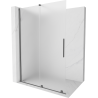 Mexen Velar Walk-in Shower Screen 130 x 200 cm, Frosted 8 mm, Gun Metal - 871-130-000-33-95