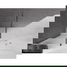 Mexen Velar Walk-in Shower Screen 140 x 200 cm, Frosted 8 mm, Gun Metal - 871-140-000-33-95