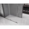 Mexen Velar Walk-in Shower Screen 130 x 200 cm, Frosted 8 mm, Gun Metal - 871-130-000-33-95