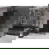 Mexen Velar sliding shower wall Walk-in 120 x 200 cm, graphite 8 mm, gun metal - 871-120-000-43-95