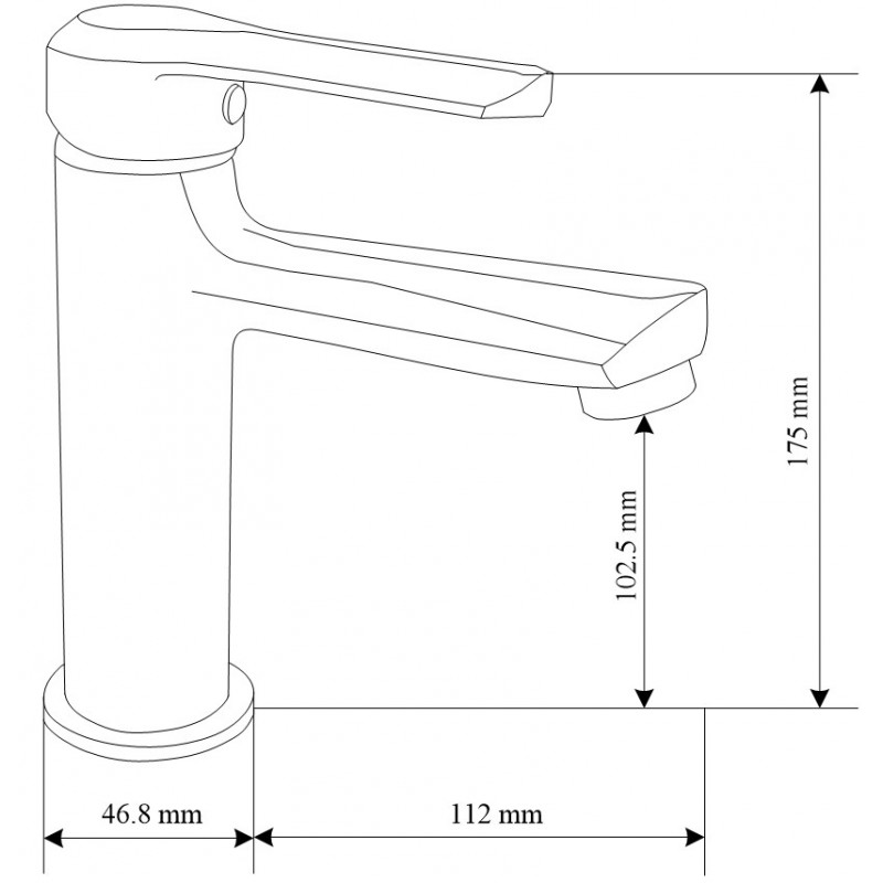 Mexen Sabre R72 Bathtub Set, Chrome - 72103R72-00