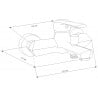 Mexen Sabre R62 bathtub set, Black - 72103R62-70
