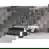 Mexen Velar Walk-in Shower Wall 140 x 200 cm, Frosted 8 mm, Brushed Nickel - 871-140-000-33-97