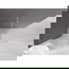 Mexen Velar Walk-in Shower Wall 140 x 200 cm, Frosted 8 mm, Brushed Nickel - 871-140-000-33-97
