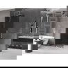 Mexen Velar Walk-in Shower Panel, Sliding 90 x 200 cm, Graphite 8 mm, Brushed Nickel - 871-090-000-43-97