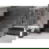 Mexen Velar Walk-in Shower Panel, Sliding 90 x 200 cm, Graphite 8 mm, Brushed Nickel - 871-090-000-43-97
