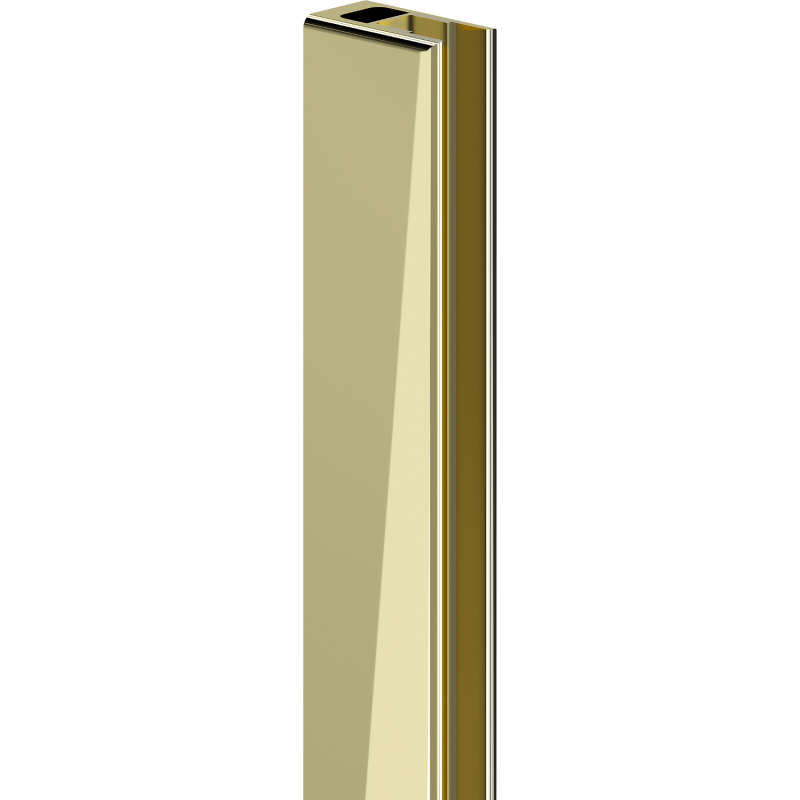 Mexen wall strip for shower wall, gold - 800-00-50