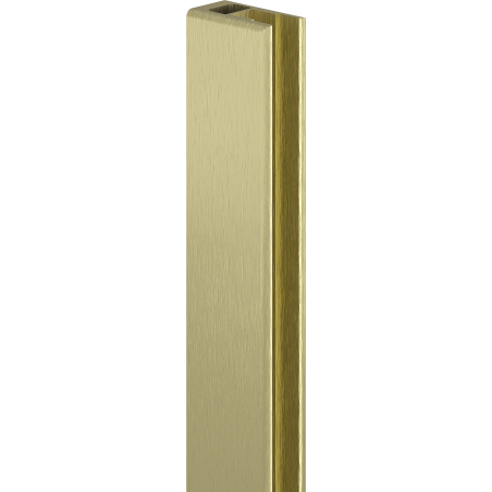 Mexen wall strip for shower wall, brushed gold - 800-00-55