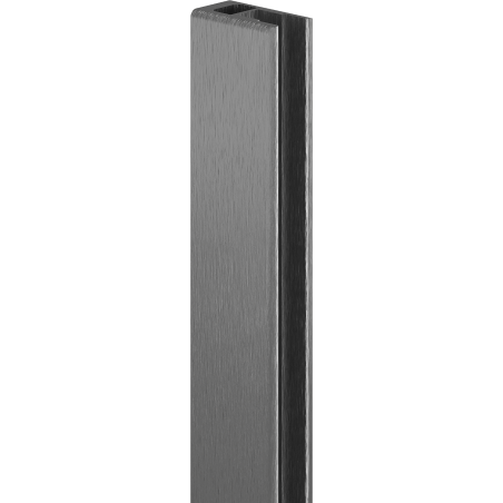 Mexen wall strip for shower wall, brushed gun gray - 800-00-66