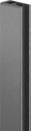 Mexen wall strip for shower wall, brushed gun gray - 800-00-66