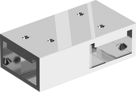 Mexen Uni-T T connector for wall brackets, chrome - 800-09-01