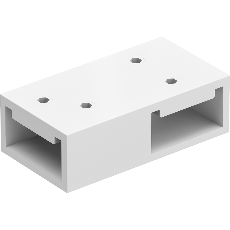 Mexen T-connector for wall brackets, white - 800-09-20
