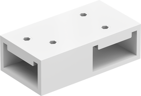 Mexen Uni-T T connector for wall brackets, white - 800-09-20