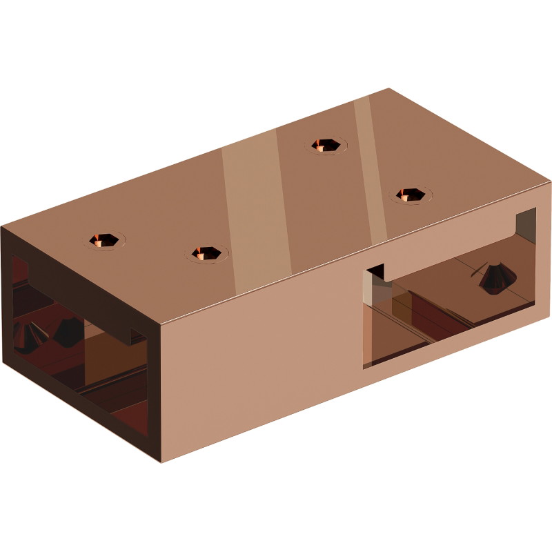 Mexen Uni-T T connector for wall brackets, rose gold - 800-09-60