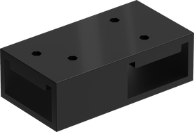 Mexen Uni-T T-connector for wall brackets, black - 800-09-70