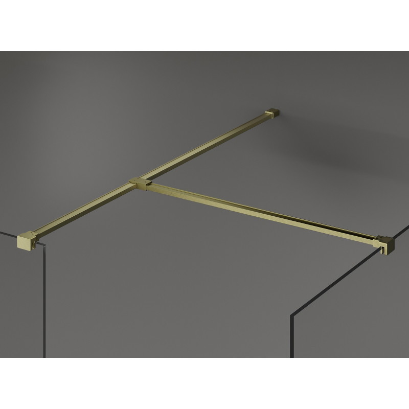 Mexen Uni-T T connector for wall brackets, brushed gold - 800-09-55