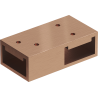 Mexen T connector for wall brackets, brushed copper - 800-09-65