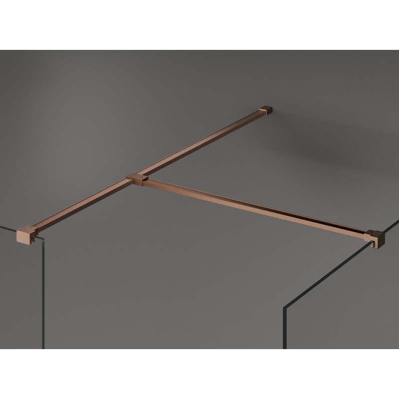 Mexen Uni-T T-connector for wall brackets, brushed copper - 800-09-65