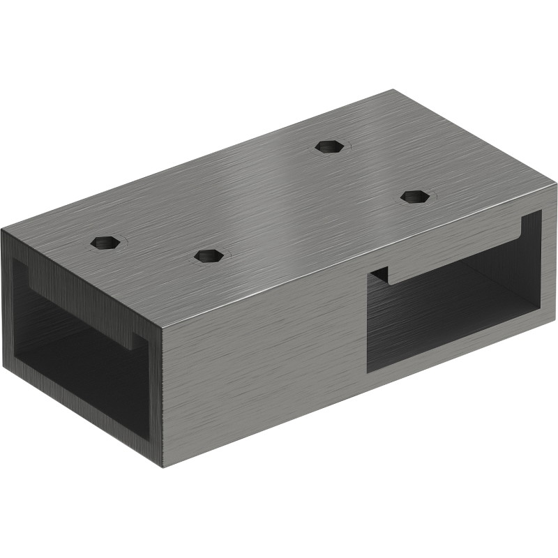 Mexen Uni-T T connector for wall brackets, brushed gun gray - 800-09-66