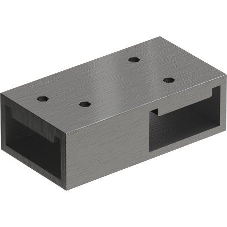 Mexen T-connector for wall supports, brushed gun gray - 800-09-66