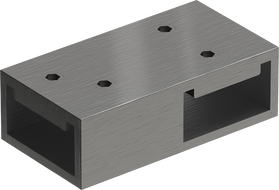 Mexen T-connector for wall supports, brushed gun gray - 800-09-66